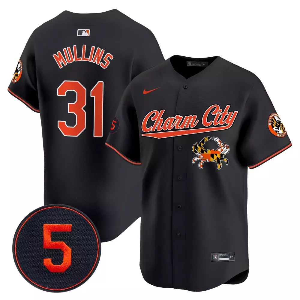 cedric mullins black men s baltimore orioles robinson patch vapor premier limited jersey v6 all stitched