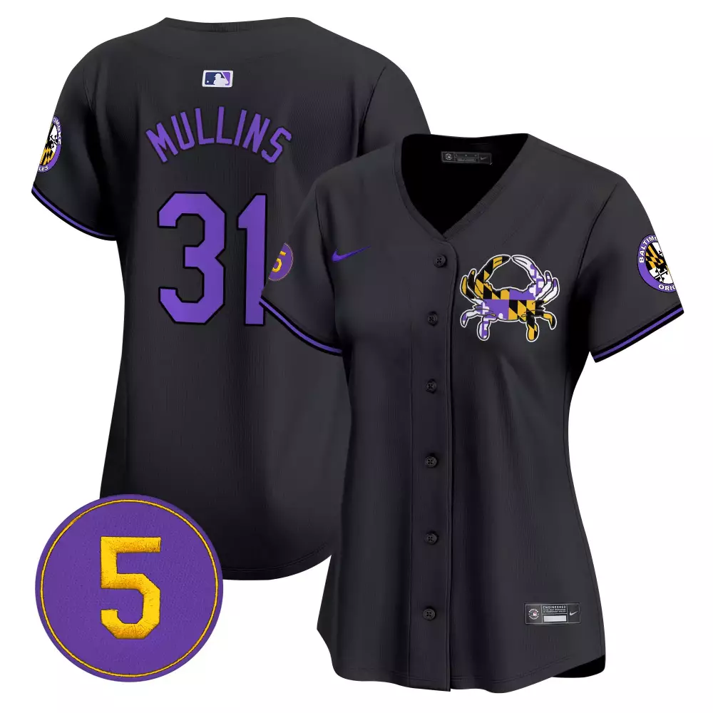 cedric mullins black women s baltimore orioles purple vapor premier limited jersey all stitched