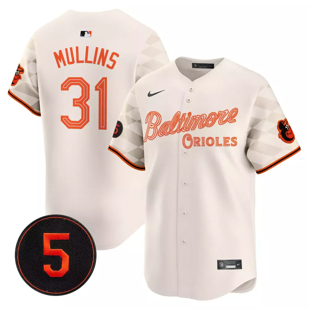 cedric mullins blue unisex baltimore orioles pastel style robinson patch vapor premier limited jersey all stitched