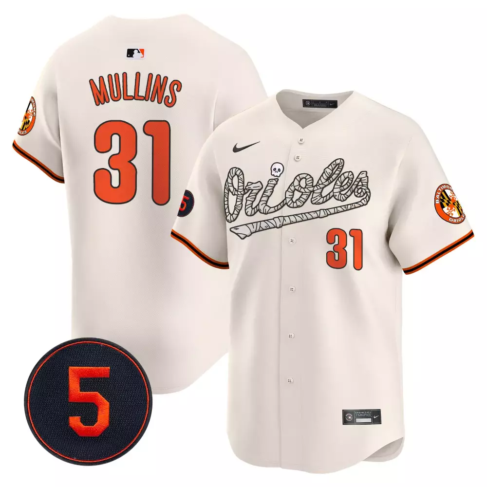 cedric mullins blue unisex baltimore orioles pastel style robinson patch vapor premier limited jersey all stitched