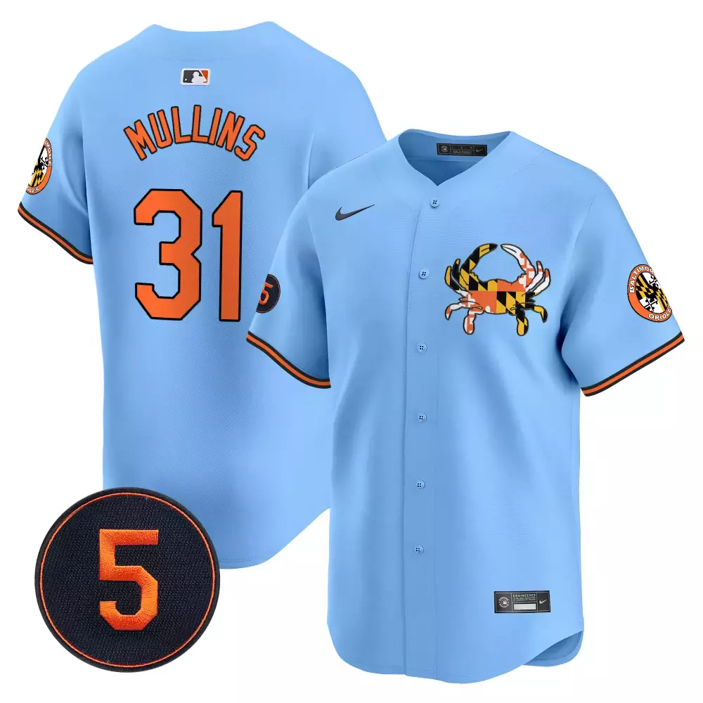 cedric mullins light blue unisex baltimore orioles bubblegum pink robinson patch vapor premier limited jersey all stitch