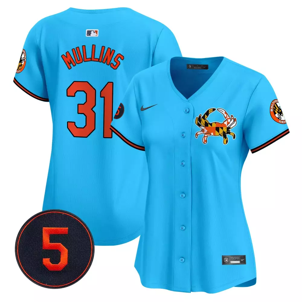 cedric mullins light blue unisex baltimore orioles bubblegum pink robinson patch vapor premier limited jersey all stitch