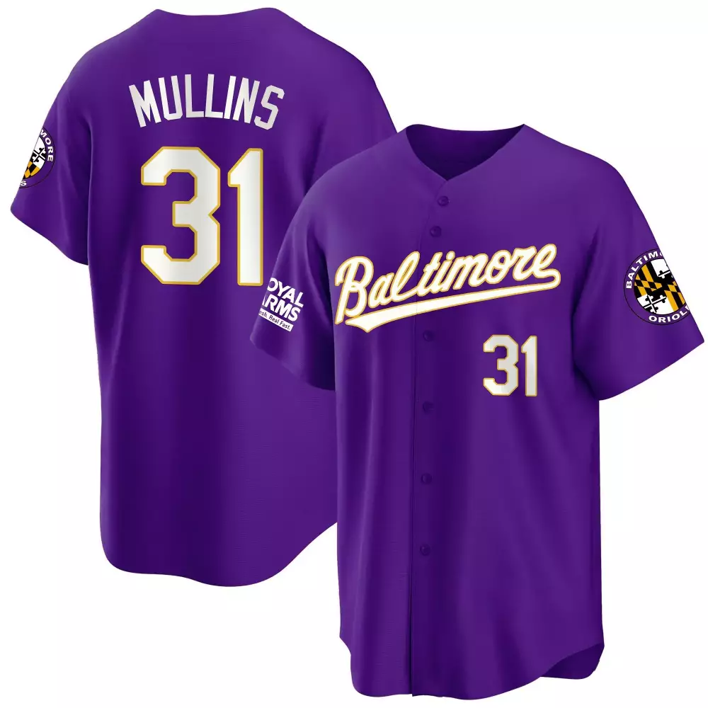 cedric mullins purple gold womens baltimore orioles robinson patch vapor premier limited jersey all stitched