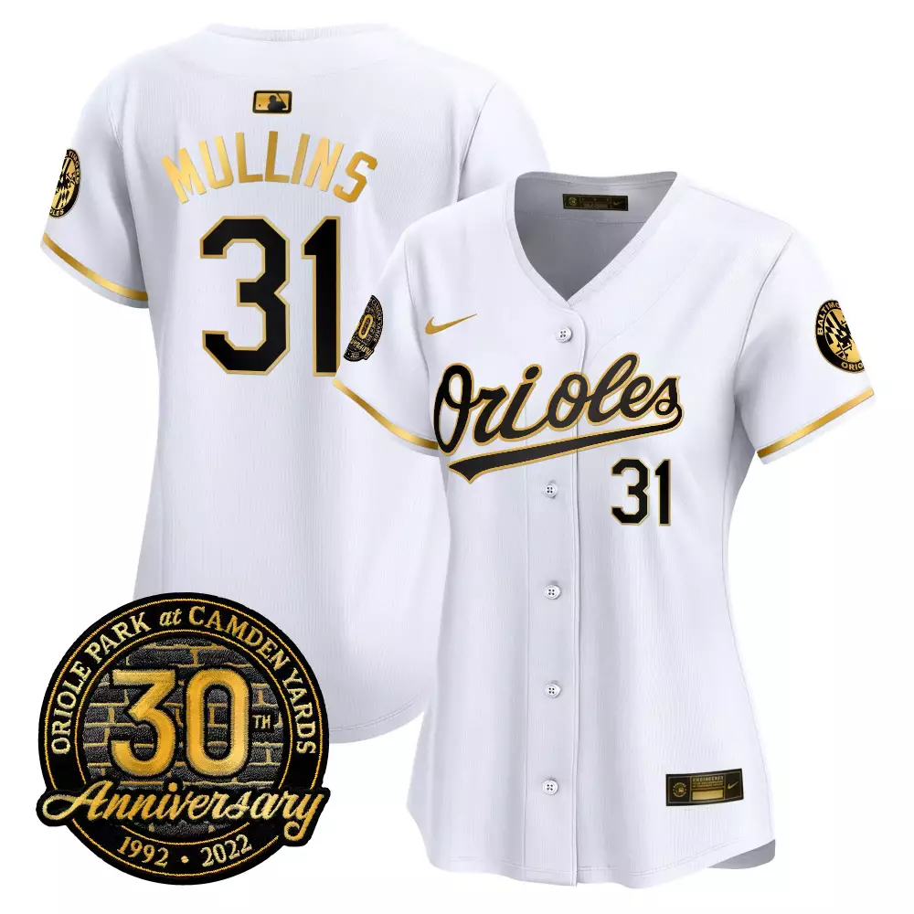 cedric mullins white gold mens baltimore orioles robinson patch cool base jersey all stitched