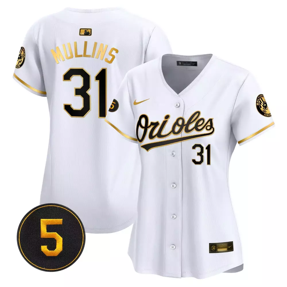 cedric mullins white gold mens baltimore orioles robinson patch cool base jersey all stitched