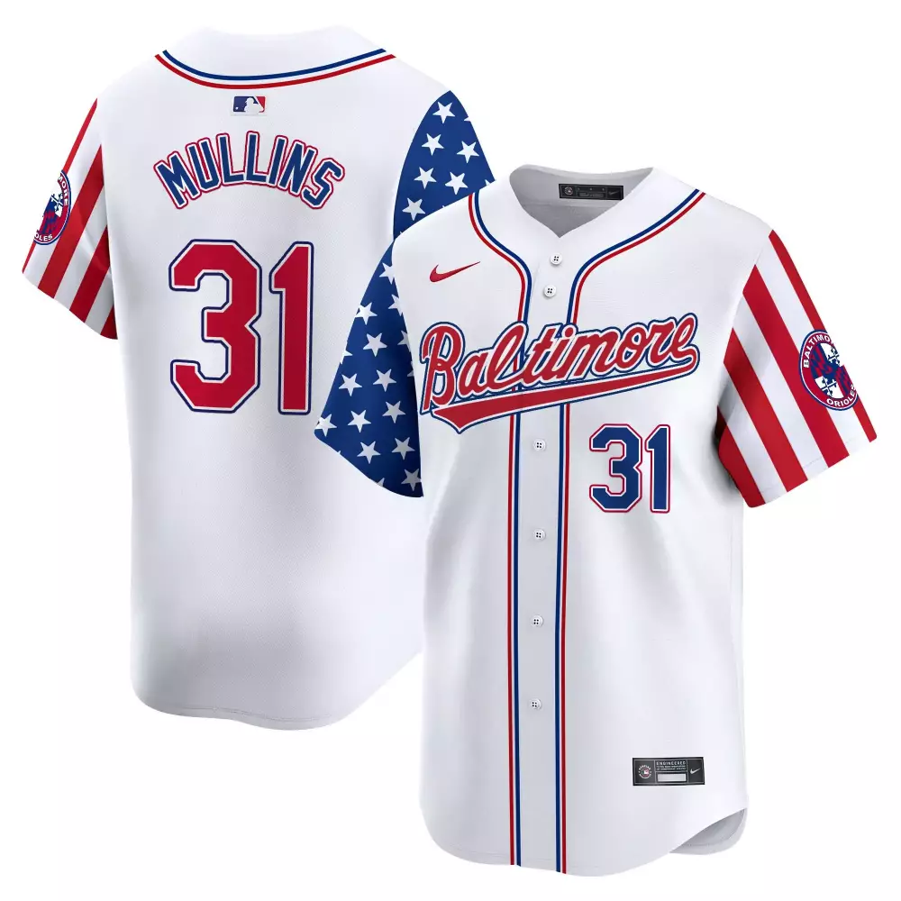 cedric mullins white limited mens baltimore orioles 2024 fourth of july vapor premier limited jersey all stitched