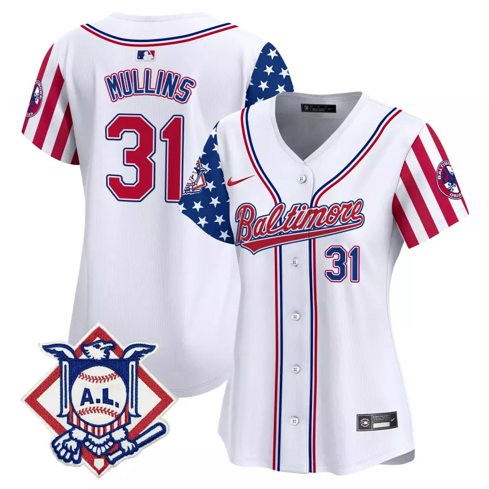 cedric mullins white limited mens baltimore orioles 2024 fourth of july vapor premier limited jersey all stitched