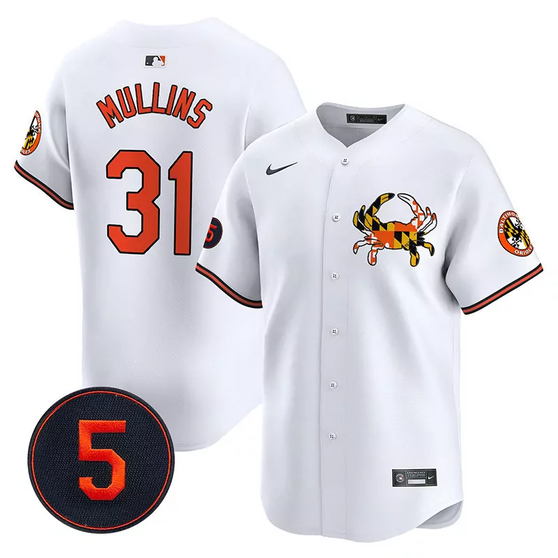 cedric mullins white men s baltimore orioles robinson patch vapor premier limited jersey v3 all stitched