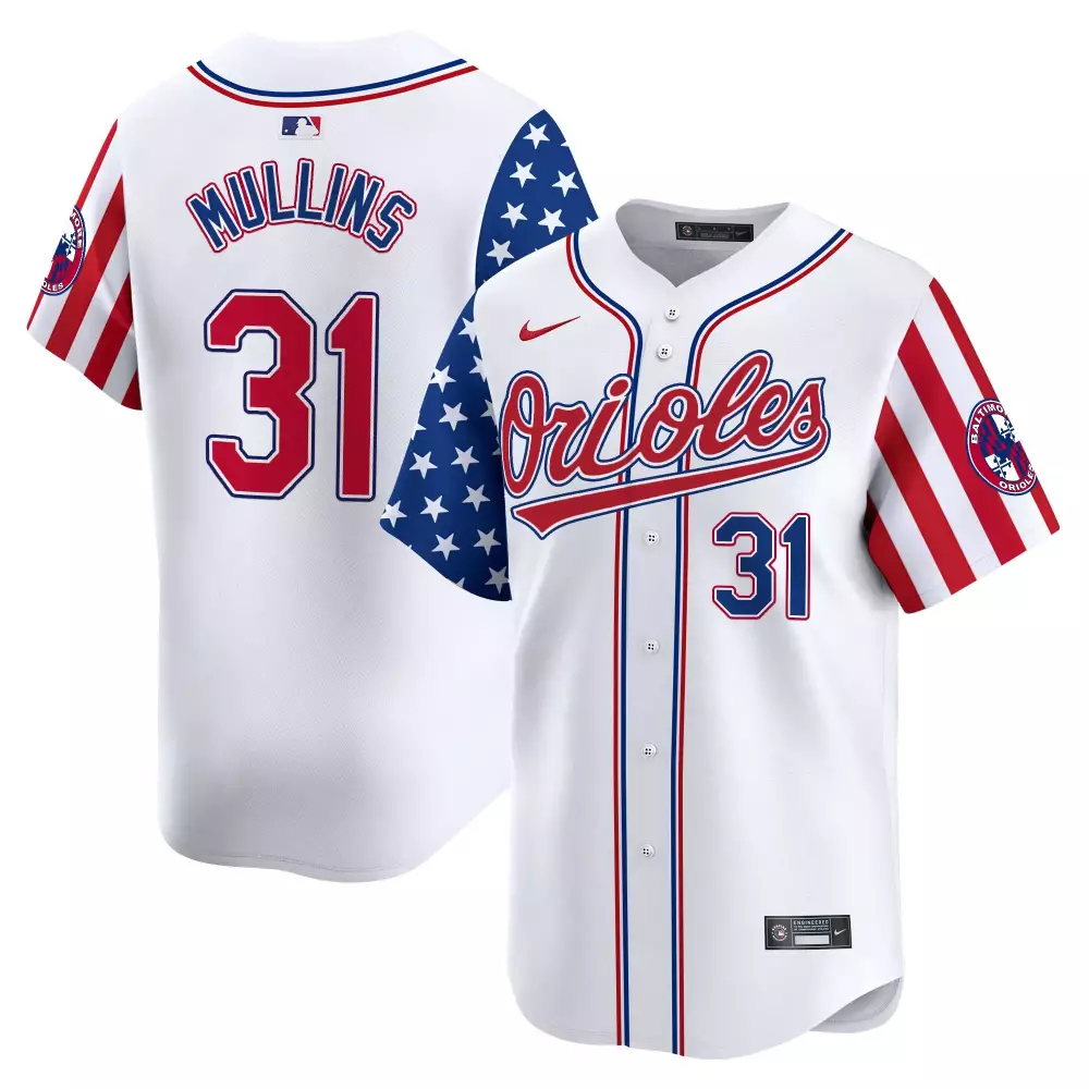 cedric mullins white mens baltimore orioles 2024 fourth of july vapor premier limited jersey all stitched