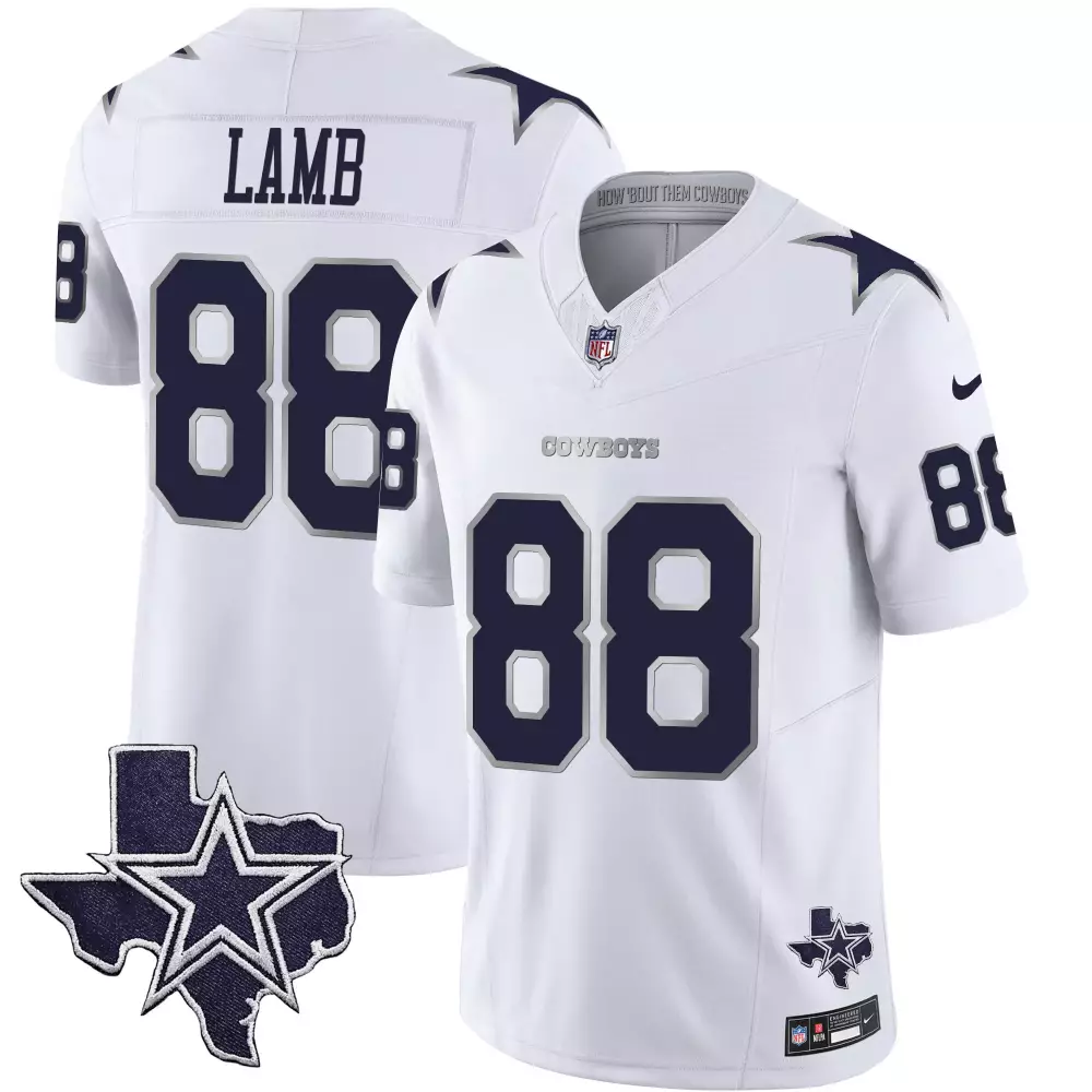 ceedee lamb heritage mens dallas cowboys dallas city patch vapor limited jersey all stitched
