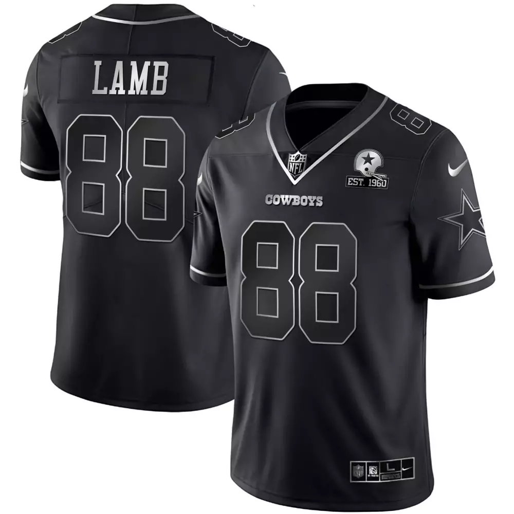 ceedee lamb men dallas cowboys alternate vapor navy gold limited all stitched