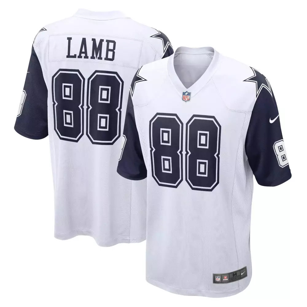 ceedee lamb men dallas cowboys alternate vapor navy gold limited all stitched