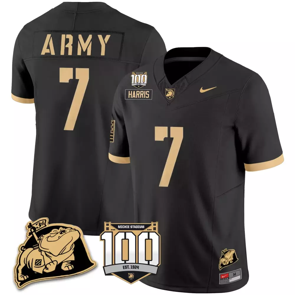 champ harris black alternate mens army black knights special uniform