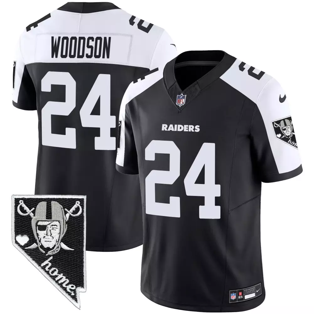 Charles Woodson Black Alternate Jersey | Las Vegas Raiders Nevada Home Patch Vapor Style | For Men