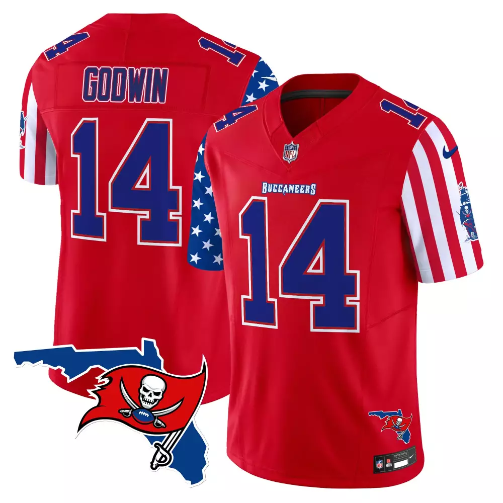 chris godwin red mens tampa bay buccaneers american style vapor limited jersey all stitched