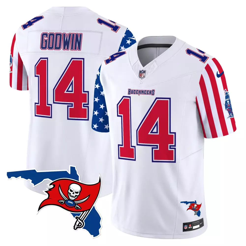 chris godwin white mens tampa bay buccaneers american style vapor limited jersey all stitched