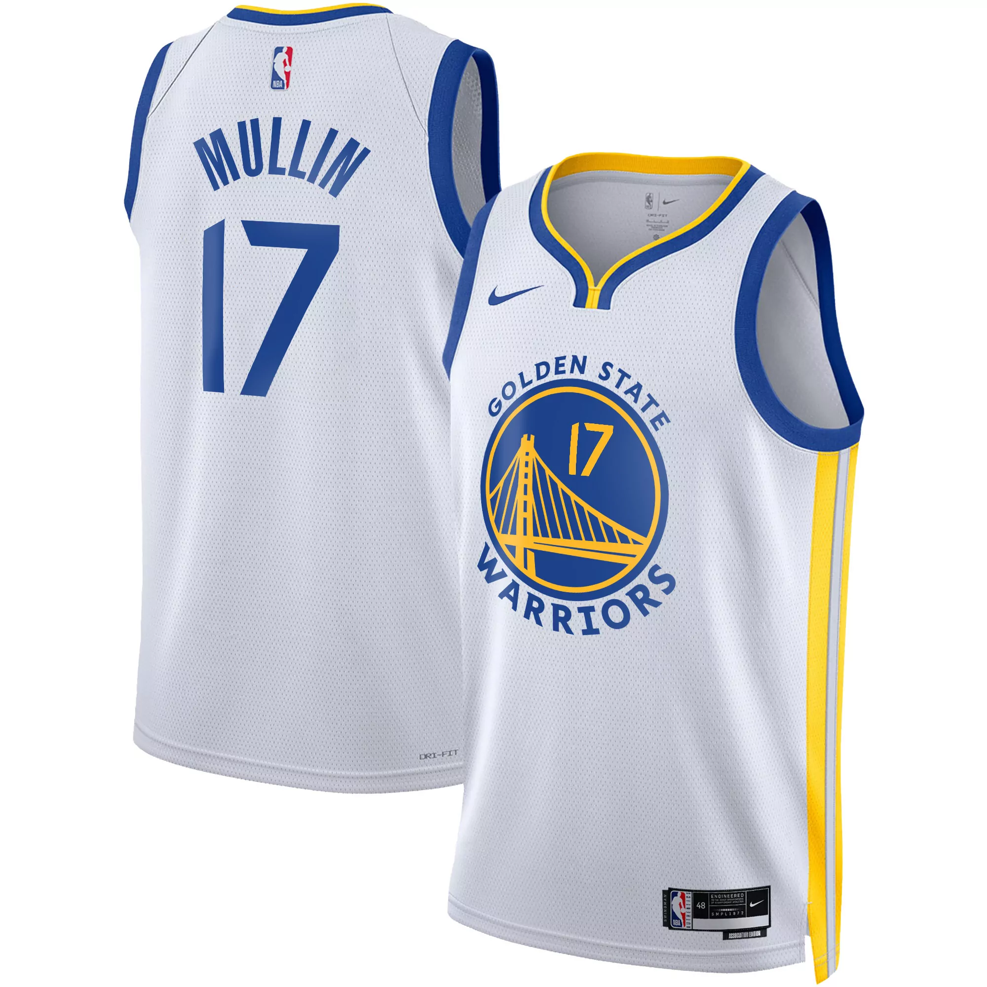 buddy hield white gold mens golden state warriors 2025 swingman jersey all stitched