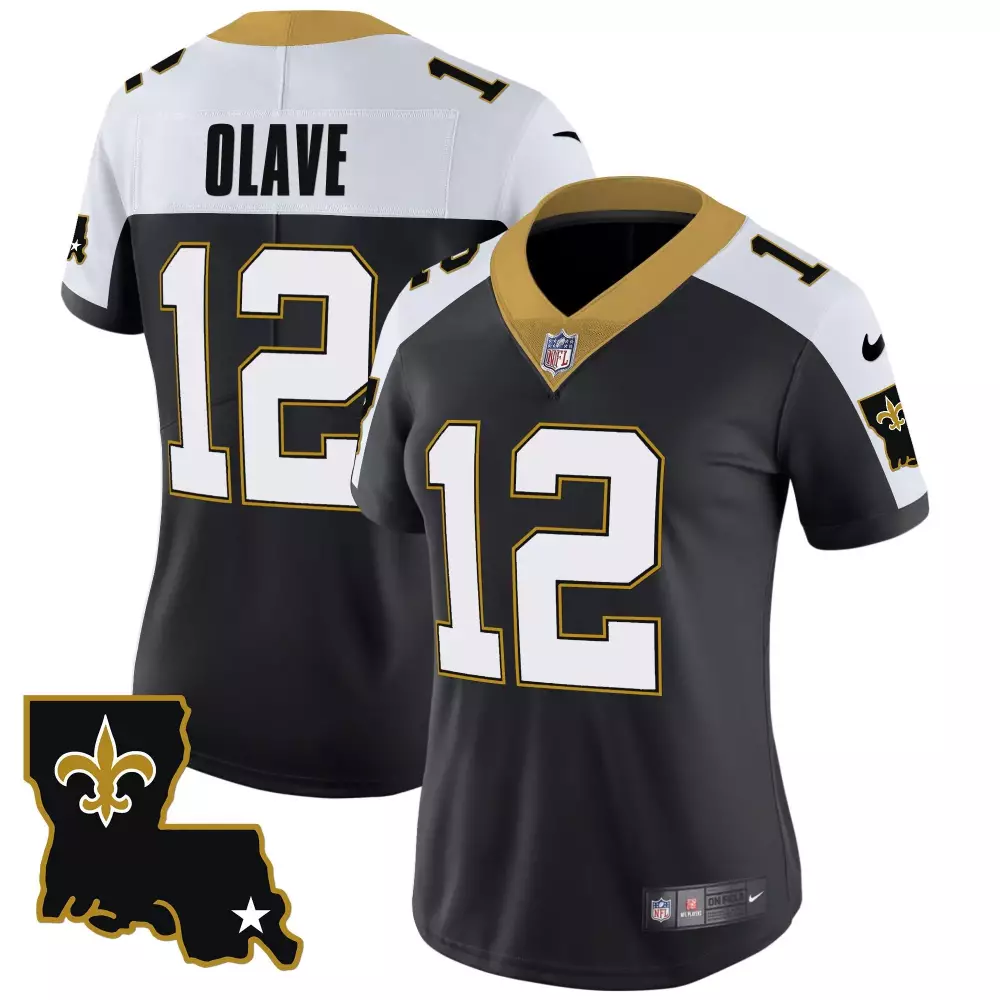 Chris Olave Alternate Women's New Orleans Saints 1987 Legacy Vapor Jersey | All Stitched | Stylish Fan Gear | For Men, Women & Youth