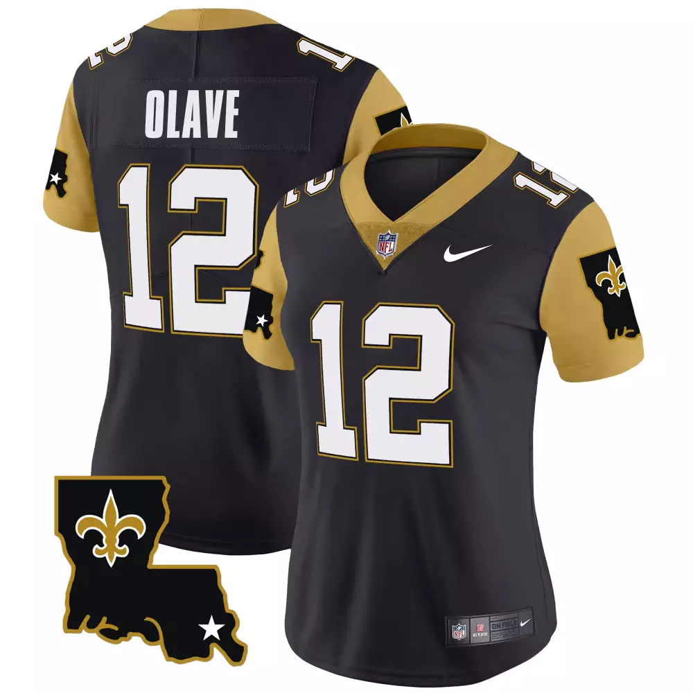 Chris Olave New Orleans Saints 1987 Legacy Vapor Limited Jersey V2 | Black Stitched | Women's Fan Gear | For Men, Women & Youth