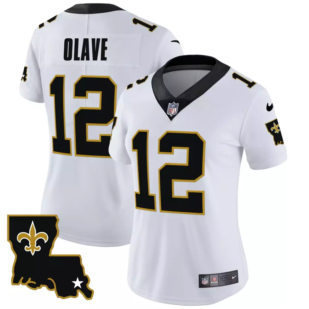 Chris Olave New Orleans Saints White Game Jersey | Stylish Fan Gear for Men, Women & Youth | Perfect for Game Day