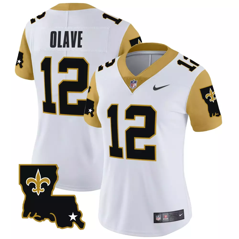 Chris Olave New Orleans Saints White Game Jersey | Stylish Fan Gear for Men, Women & Youth | Perfect for Game Day