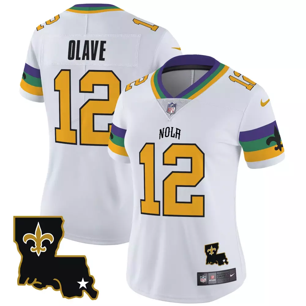 Chris Olave New Orleans Saints White Game Jersey | Stylish Fan Gear for Men, Women & Youth | Perfect for Game Day