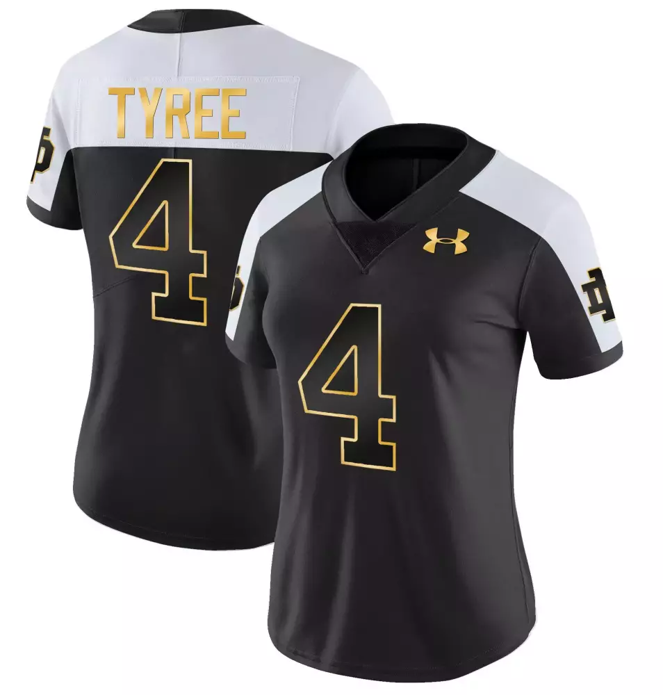 chris tyree alternate mens notre dame fighting irish vapor limited jersey all stitched