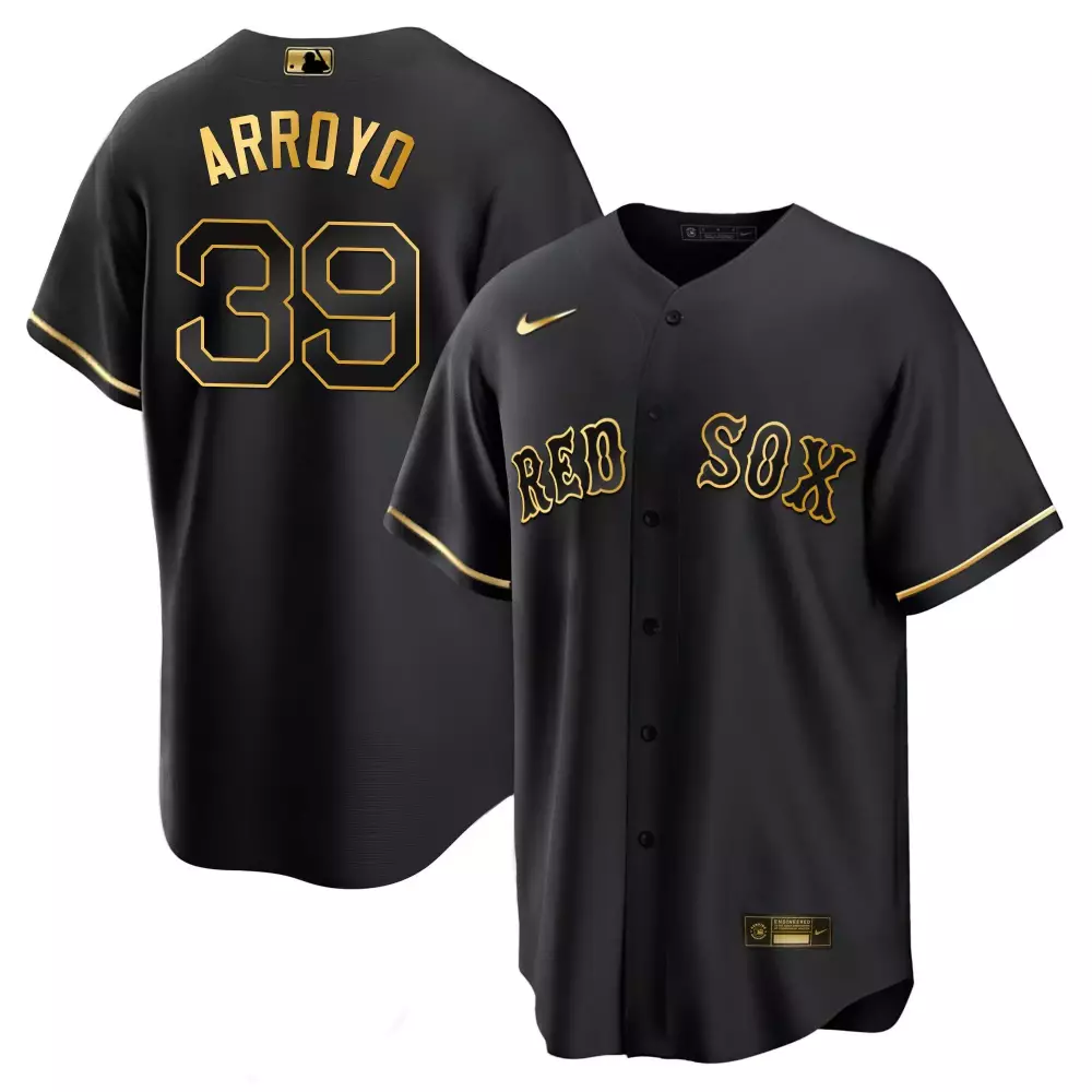 christian arroyo cool black gold mens boston red sox black limited gold jersey all stitched