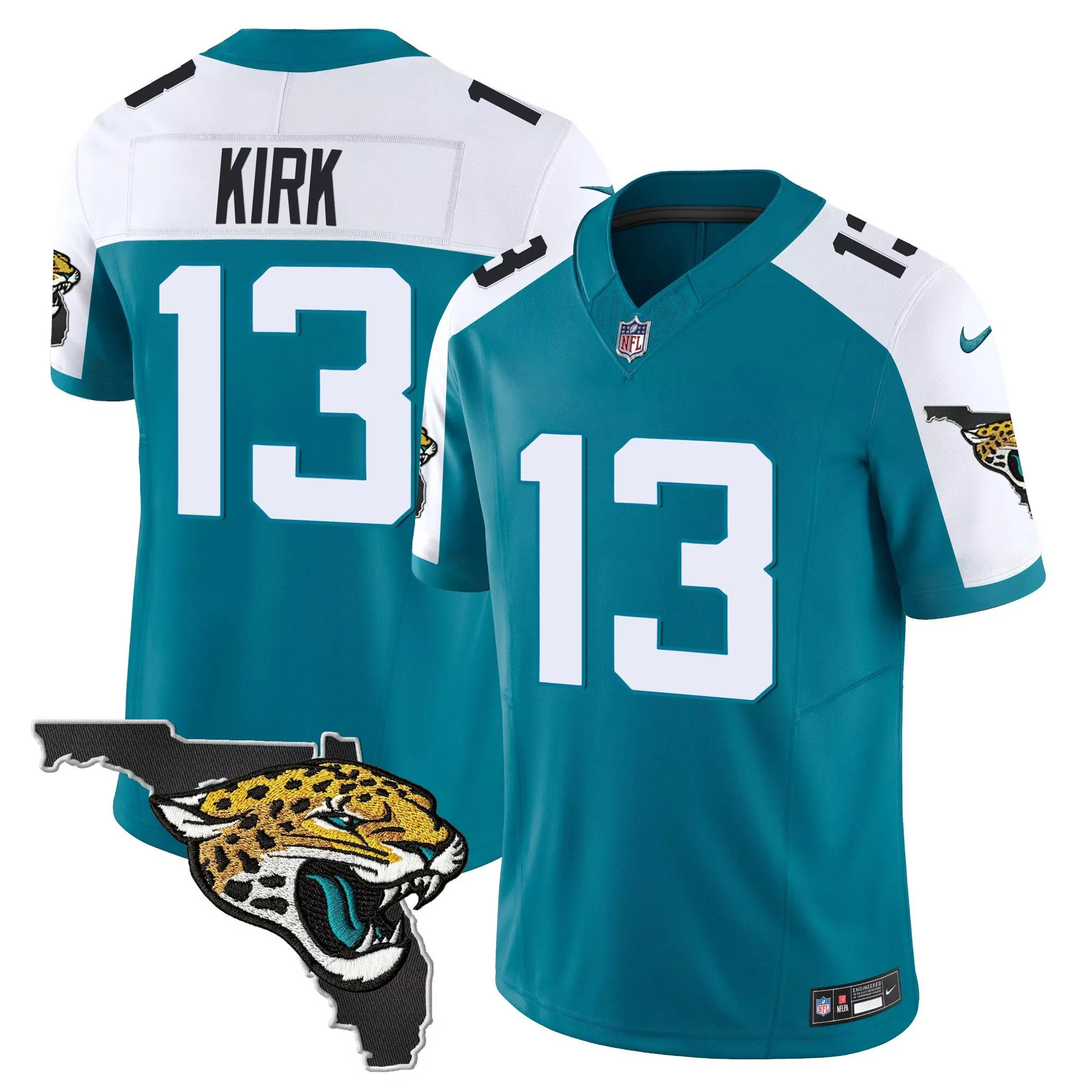 christian kirk alternate mens jacksonville jaguars florida patch vapor jersey all stitched