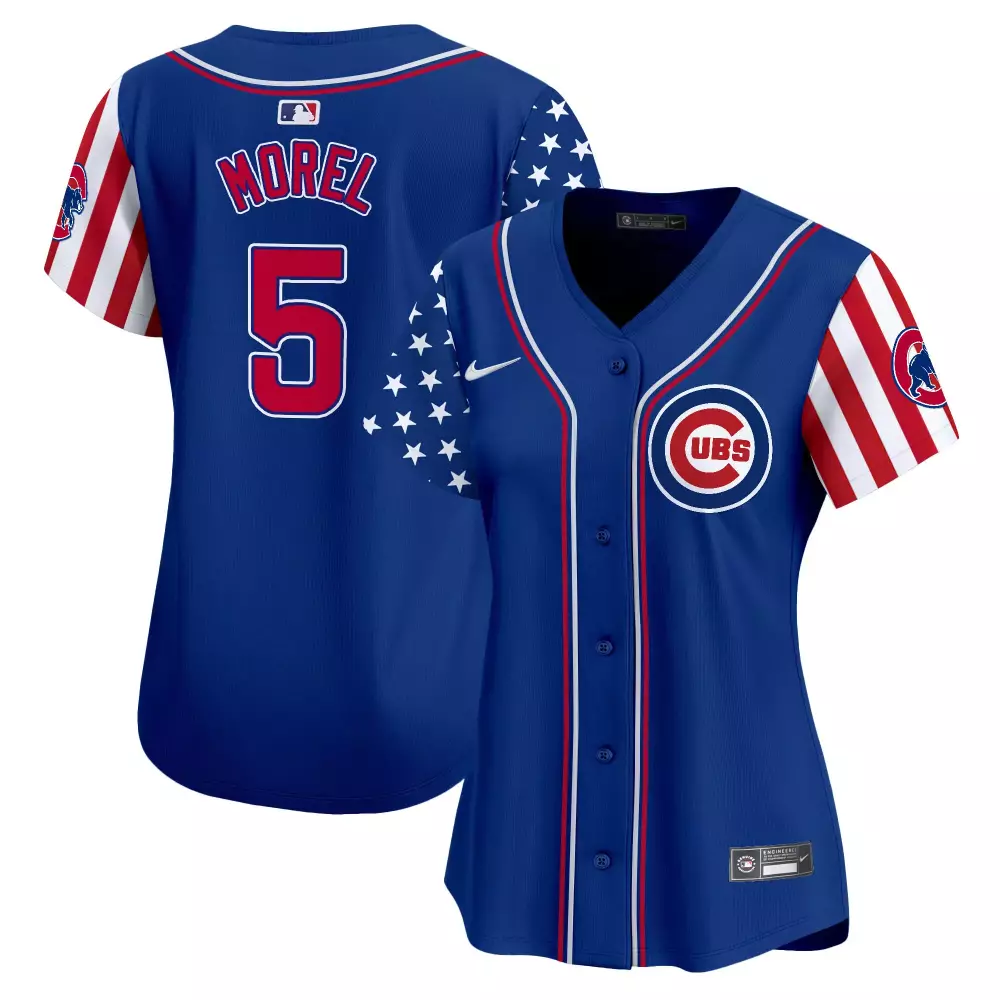 christopher morel royal unisex chicago cubs halloween skull pile vapor premier limited jersey printed