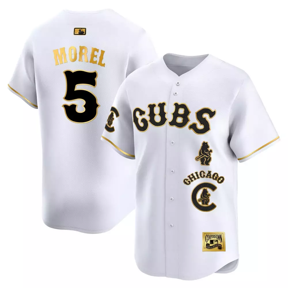 Christopher Morel Cubs 2024 Spring Training Women's Jersey | Stitched White Gold Limited Edition | For Women & Youth