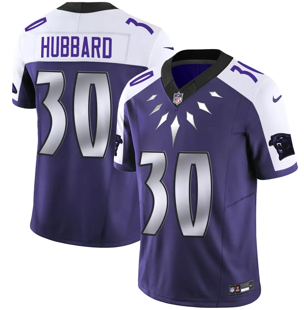 chuba hubbard blue alternate mens carolina panthers vapor limited jersey carolina patch all stitched