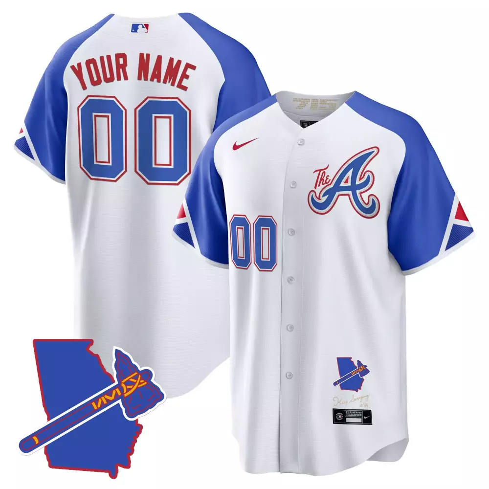 The A Gold Cool Base Jersey | Youth Limited Edition | Atlanta Braves Fan Gear | For Men, Women & Youth