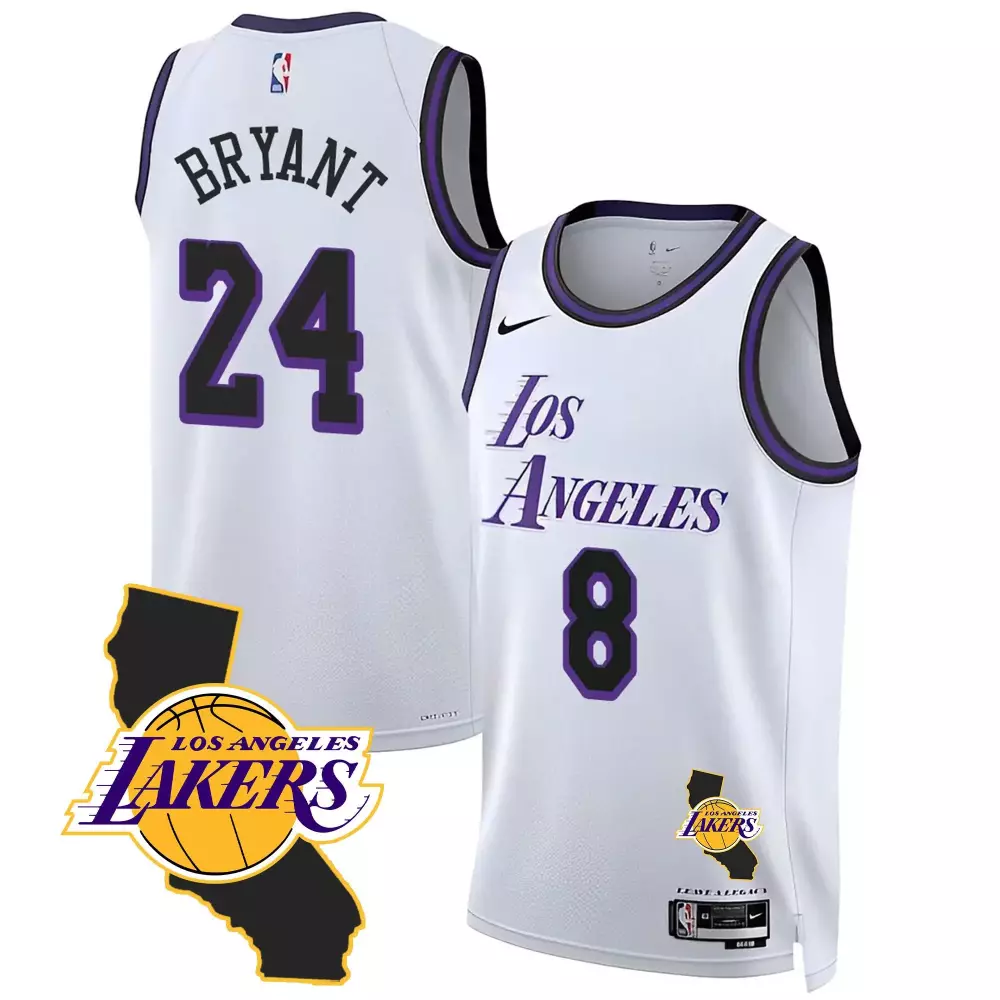 black mamba youth los angeles lakers kobe bryant patch swingman custom jersey all stitched