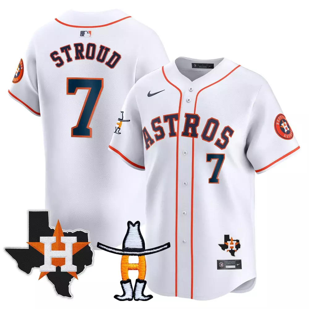 cj stroud home mens houston astros houston rodeo patch vapor premier limited jersey all stitched