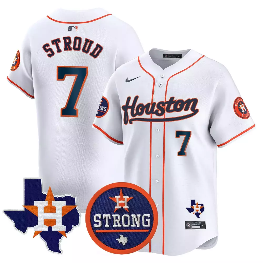 cj stroud home mens houston astros houston rodeo patch vapor premier limited jersey all stitched