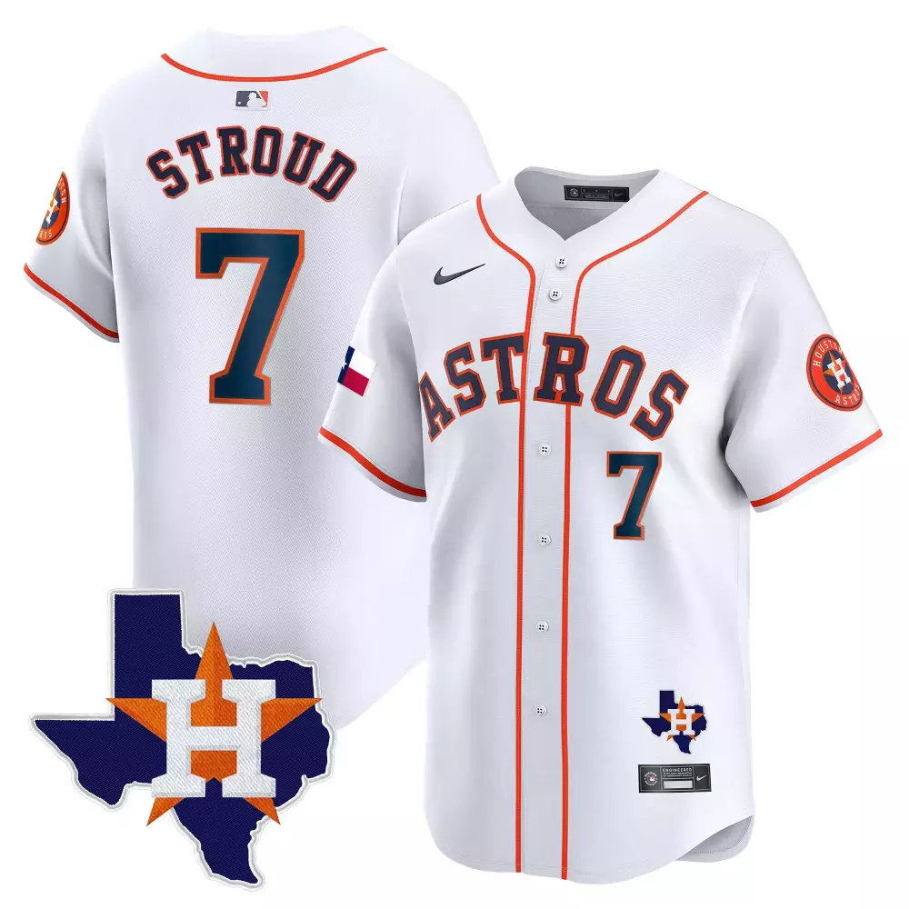 cj stroud home mens houston astros houston rodeo patch vapor premier limited jersey all stitched