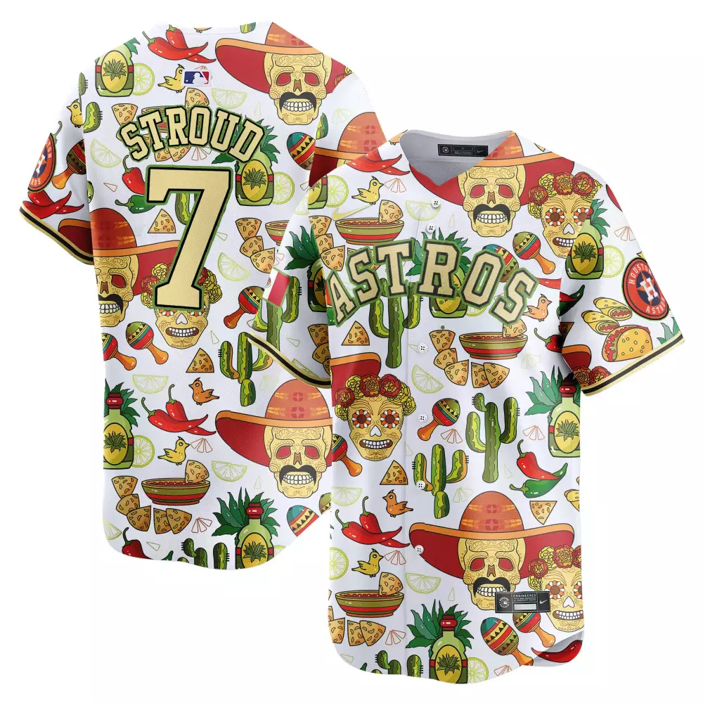cj stroud white mens houston astros mexico aztec vapor premier limited jersey v2 printed