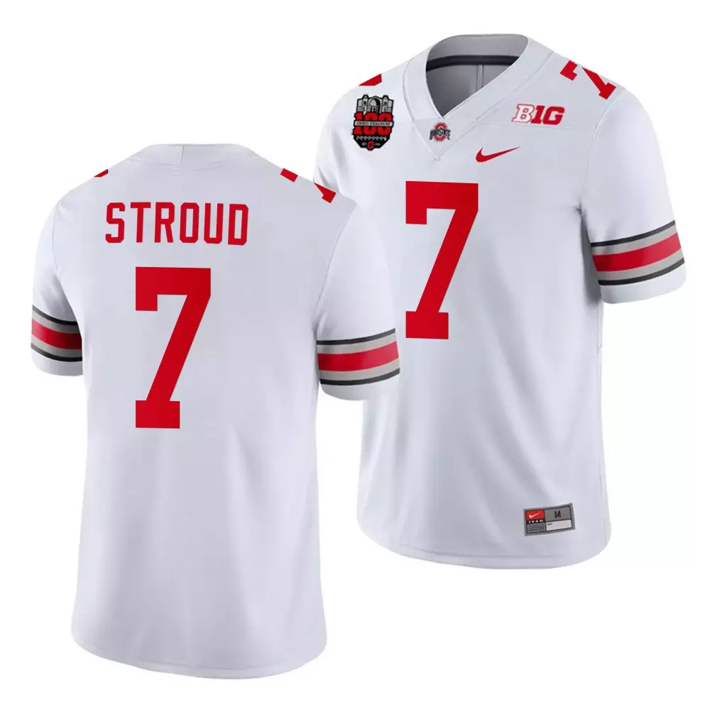 cj stroud white womens ohio state buckeyes player jersey all stitched