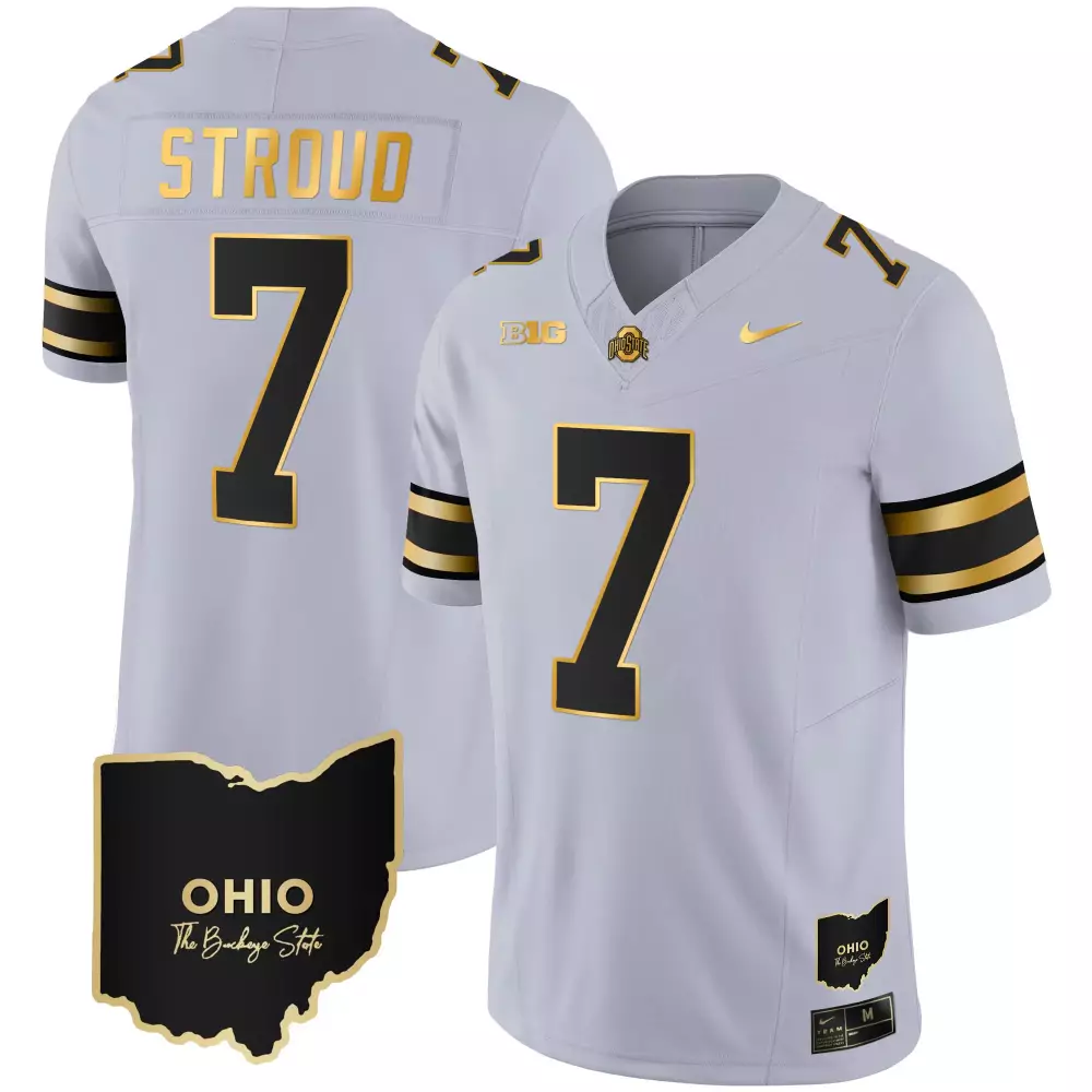 cjstroud black mens ohio state buckeyes cotton bowl patch vapor jersey all stitched