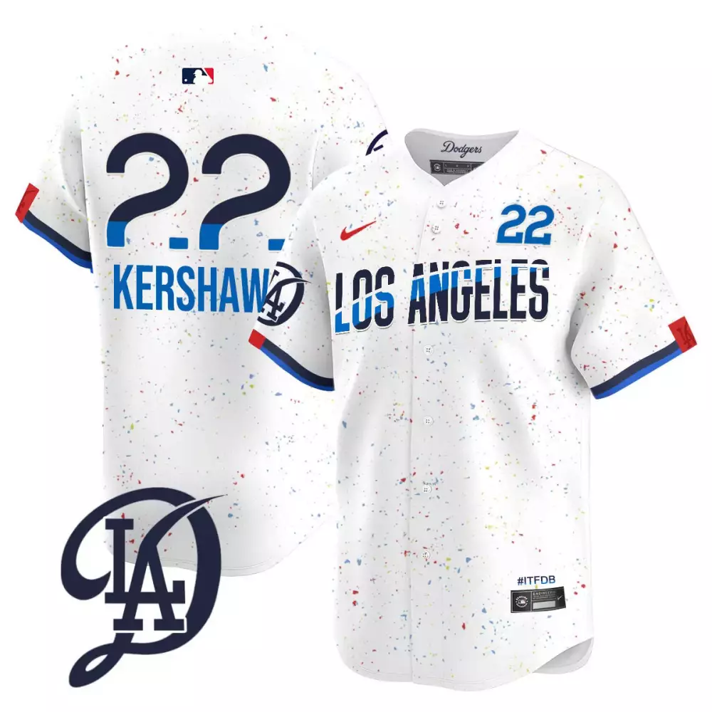 clayton kershaw royal mens los angeles dodgers 2024 city connect limited jersey all stitched