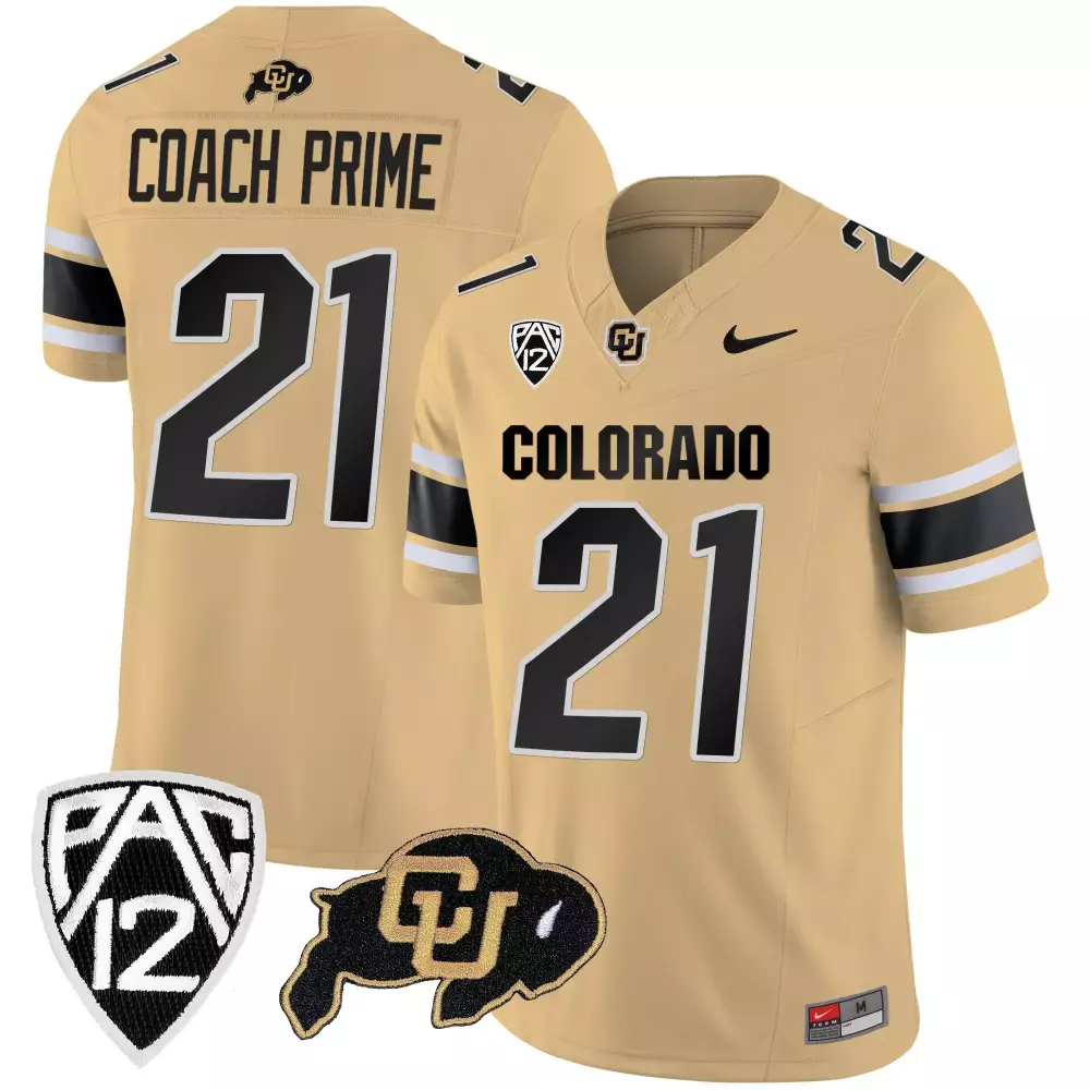 Coach Prime Colorado Buffaloes Gold Vapor Limited Jersey V3 | Stitched Style for Men, Women & Youth | Perfect for Game Day