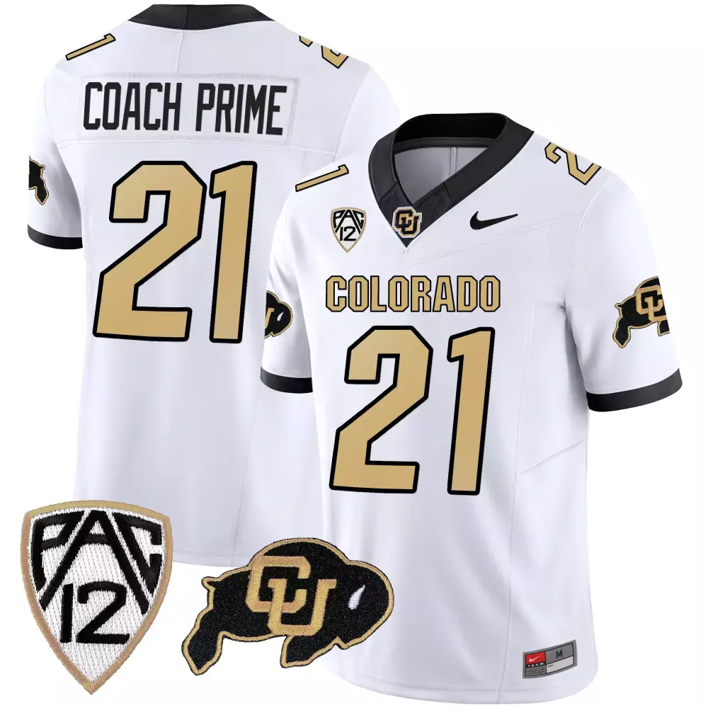 Coach Prime White Colorado Buffaloes Limited Edition Jersey | Stitched Vapor Style | Fan Gear for Men, Women & Youth