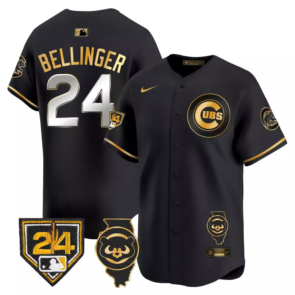 cody bellinger black gold mens chicago cubs spring training illinois patch vapor premier limited jersey all stitched