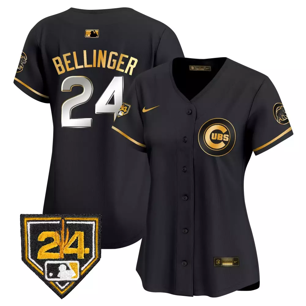 cody bellinger black gold mens chicago cubs spring training illinois patch vapor premier limited jersey all stitched