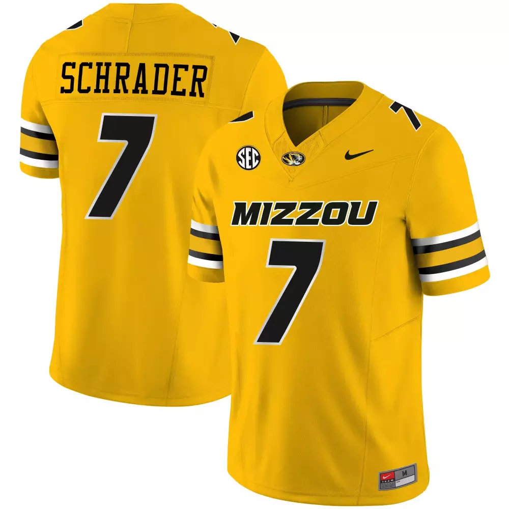 cody schrader gold mens missouri tigers vapor limited jersey all stitched