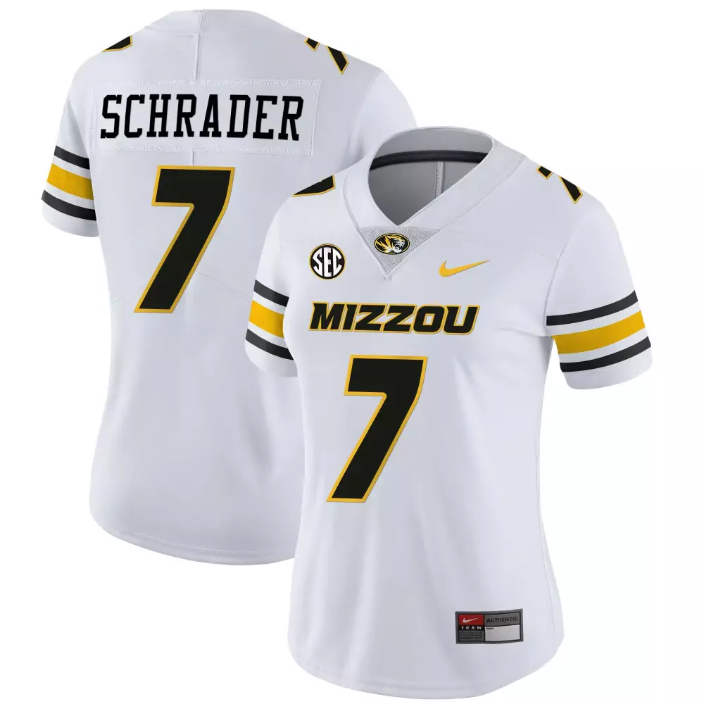 cody schrader white womens missouri tigers vapor limited jersey all stitched