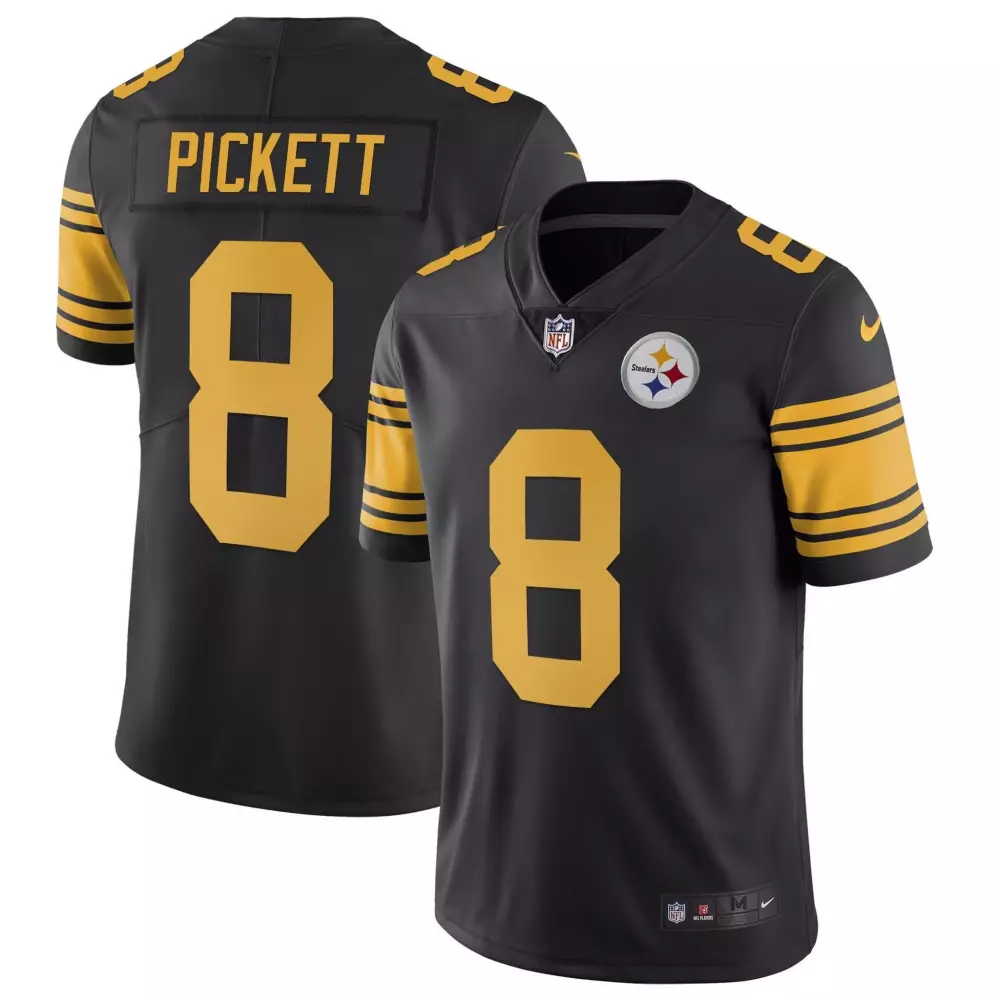 color rush women pittsburgh steelers game white and game back custom name and number all stitched