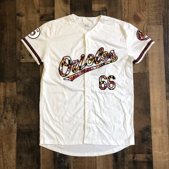 cool base men baltimore orioles white maryland flag jersey all stitched