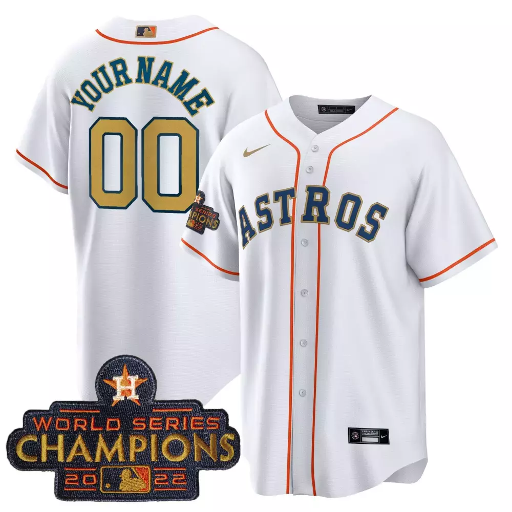 2023 Gold Rush Collection Custom Jersey | Stitched Houston Astros for Youth | Perfect Fan Gear for All